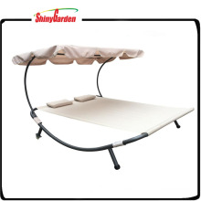 Мебель двойной шезлонг кровать с балдахином и кровать колесо Сени 